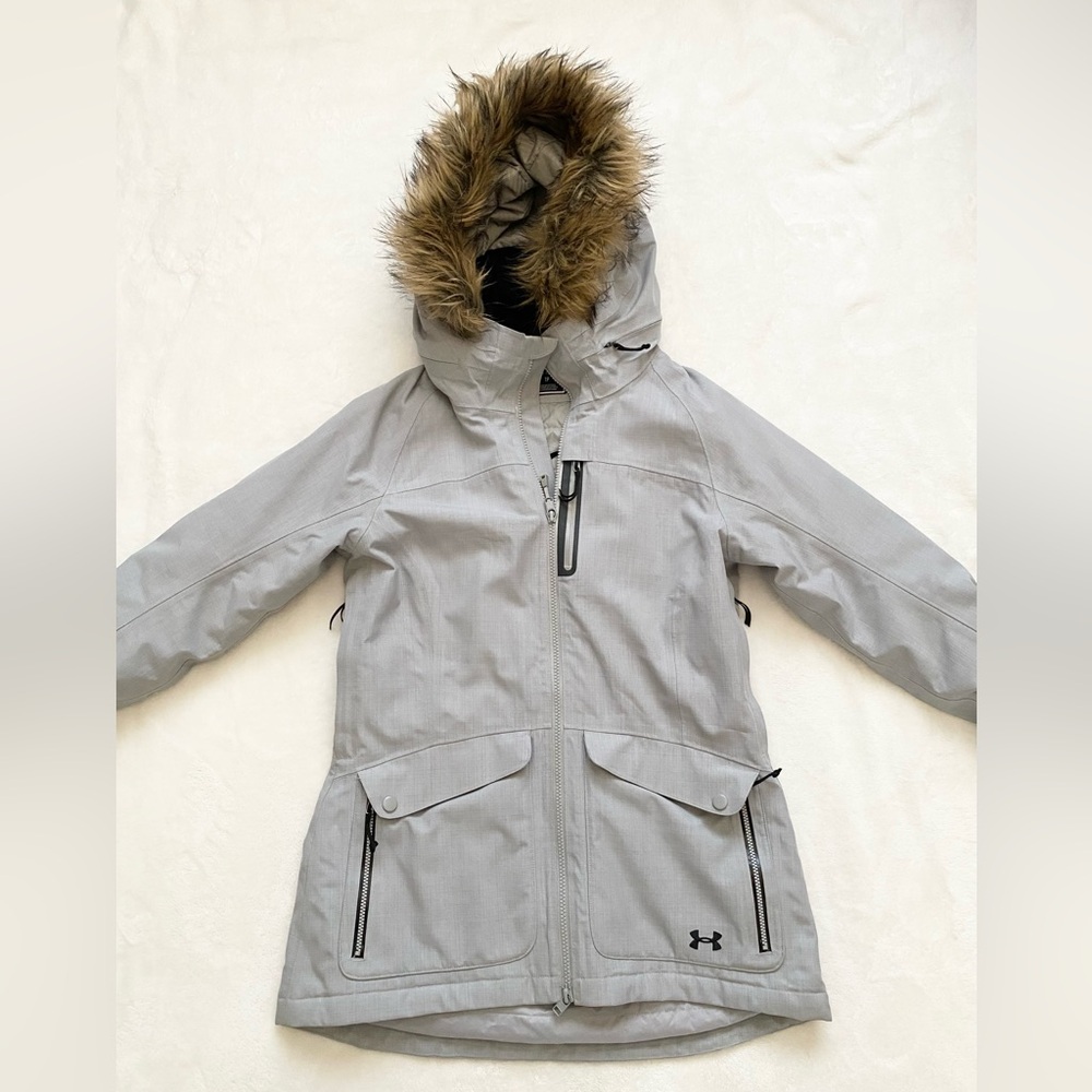 Women's Under Armour Coldgear Infrared Ski/Snowboard Grey Jacket XS